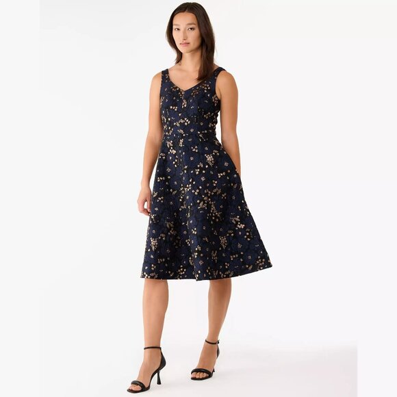 Full Bloom Metallic Grace Dress - Picture 1 of 2